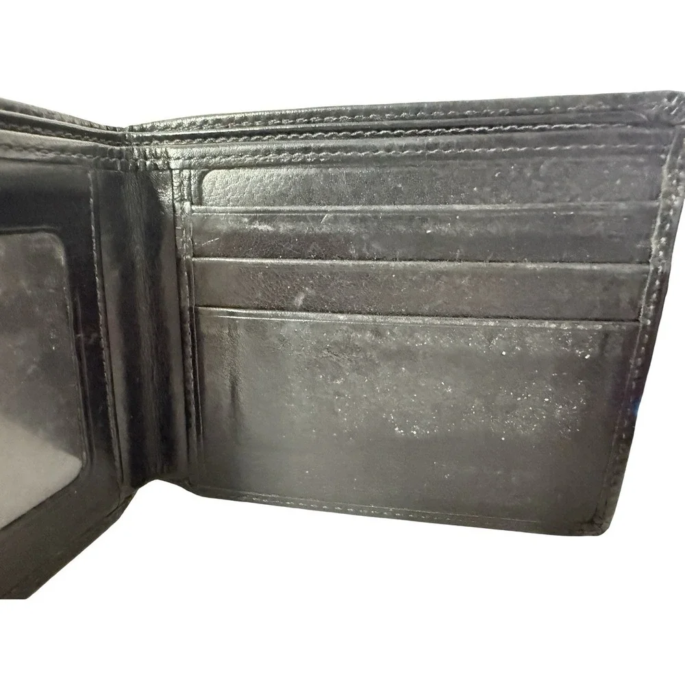Vintage Men's Coach Water Buffalo Bifold Leather Wallet